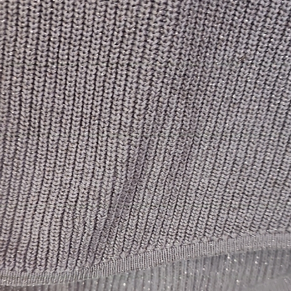 a.n.a Women's V-Neck Sparkle  Sweater - Taupe Size L - Picture 7 of 9